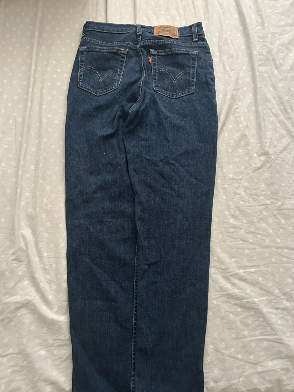90s Levi’s orange tab dark navy blue straight leg jeans 501 - Picture 3 of 8